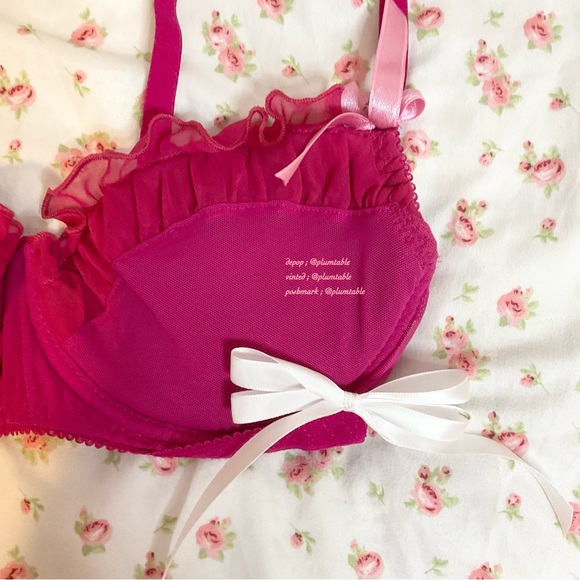 Coquette Y2K Pink Bra - Picture 3 of 4